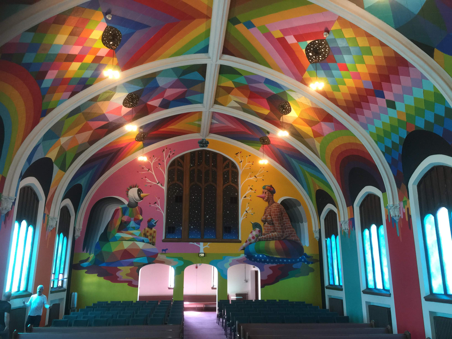 Okuda San Miguel “Skull Ministry" signed limited edition giclée
