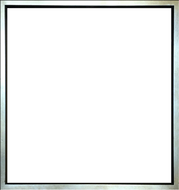 Hand Gilded Silver Leaf Frame for Okuda Print