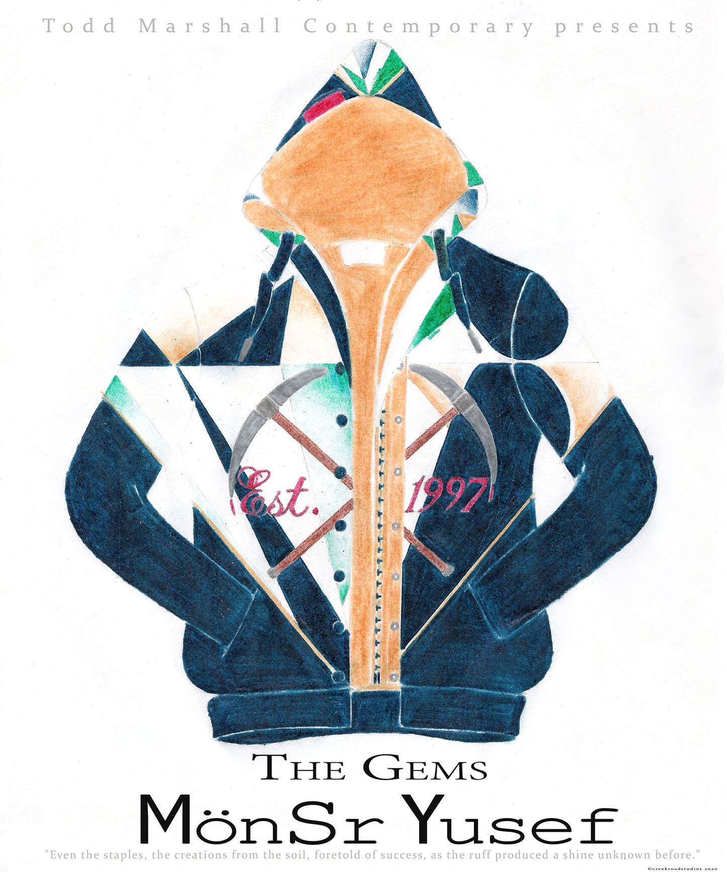 "The Gems" by MönSr Yusef 36 x 30"
