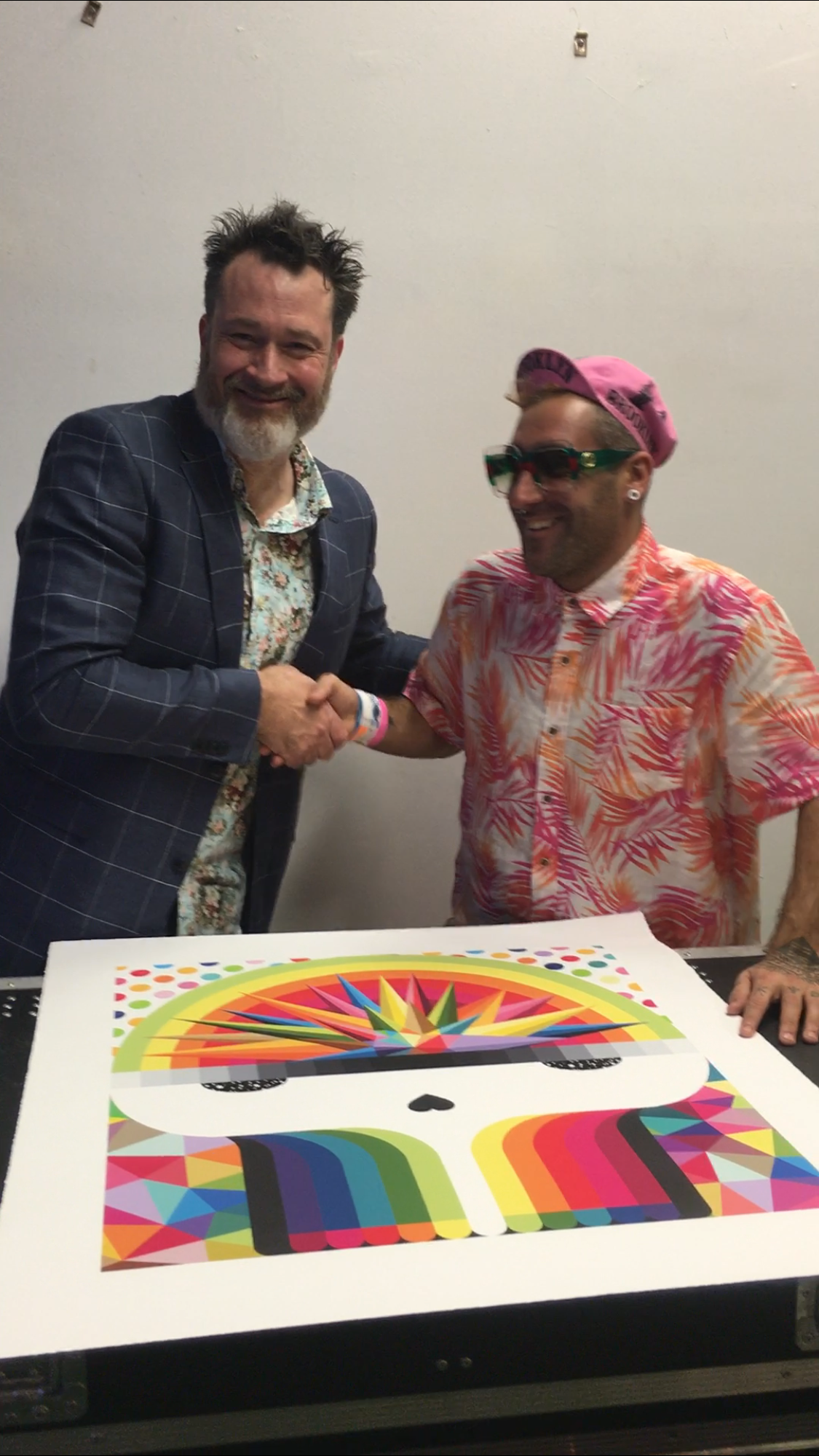 Okuda San Miguel “Skull Ministry" signed limited edition giclée