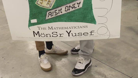 "The Mathematicians" by MönSr Yusef 36 x 36"